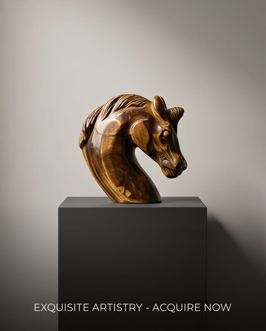 Tiger eye horse head