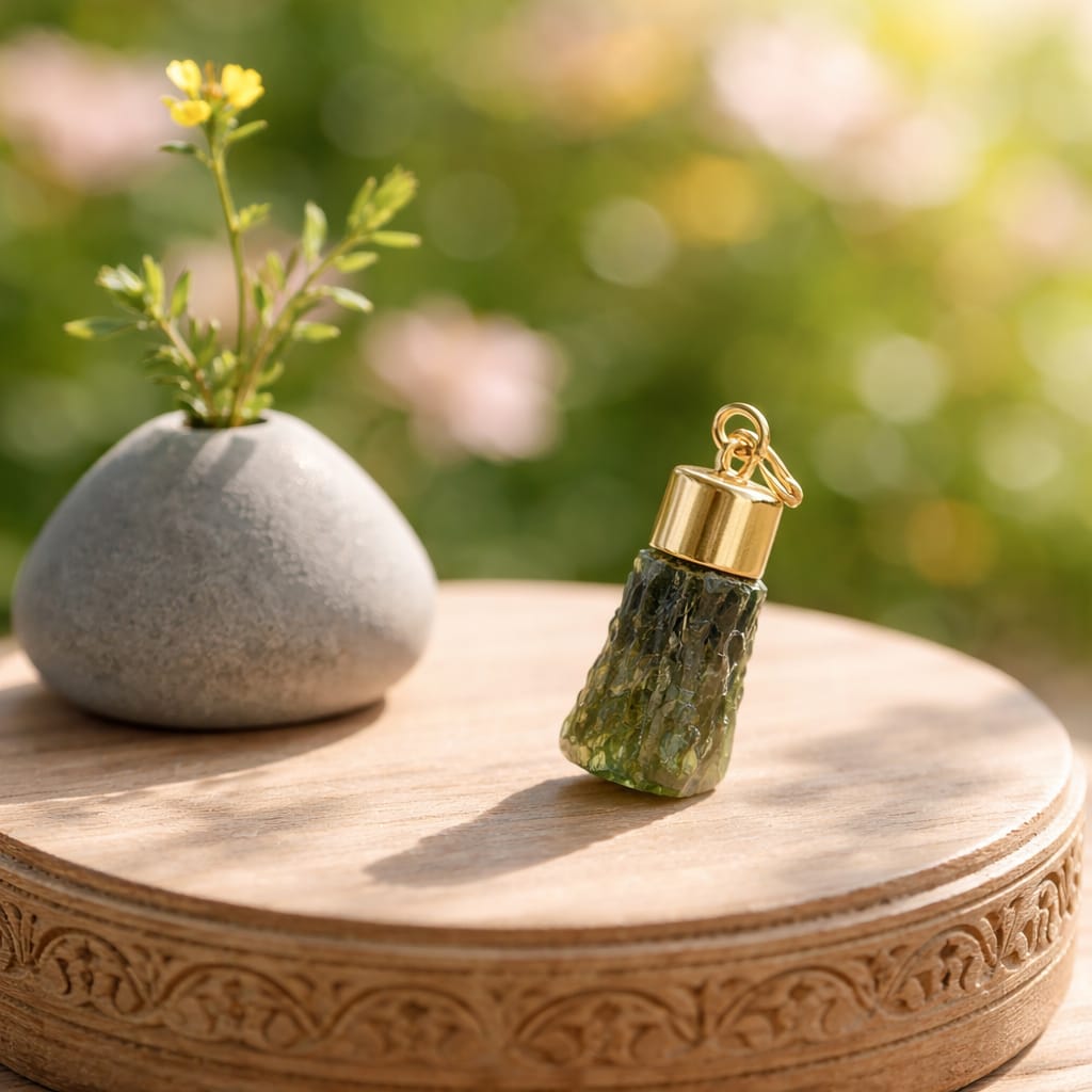 Genuine Moldavite pendant