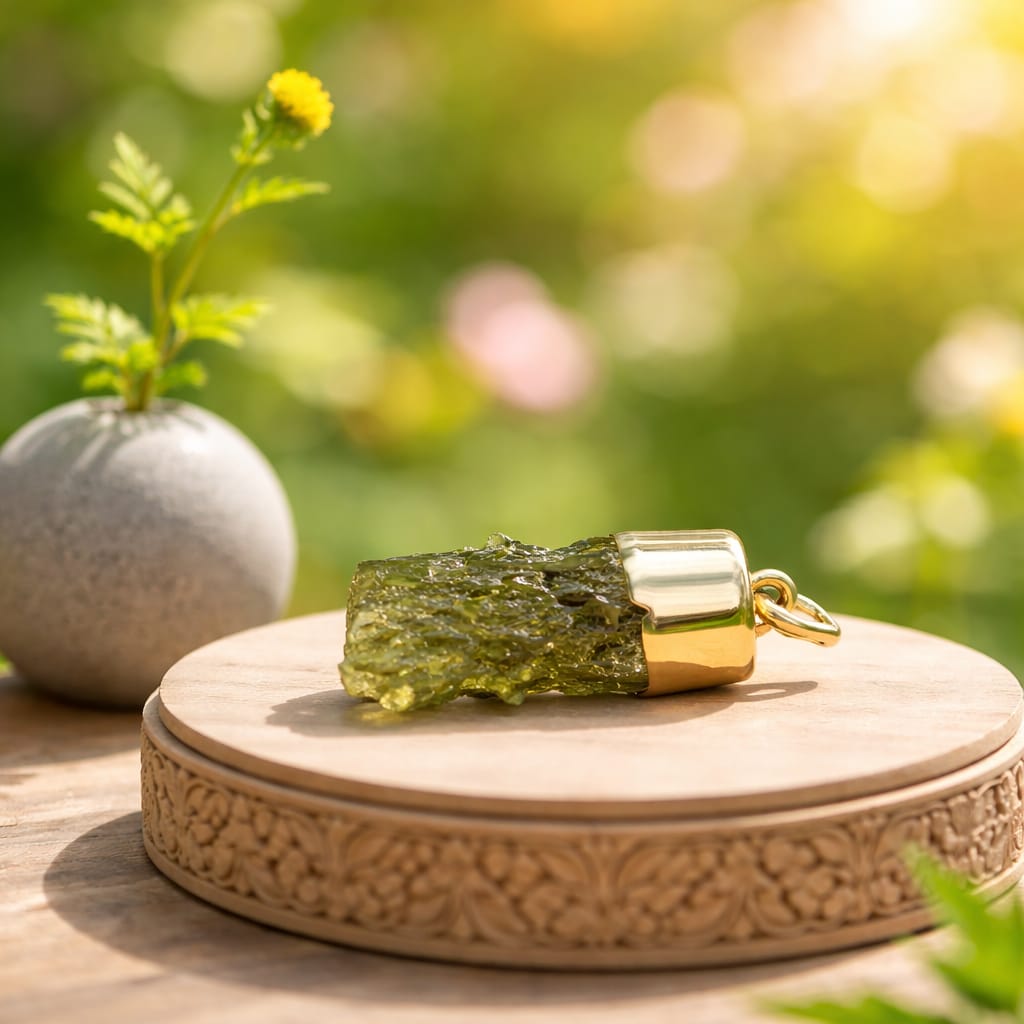 Genuine Moldavite pendant