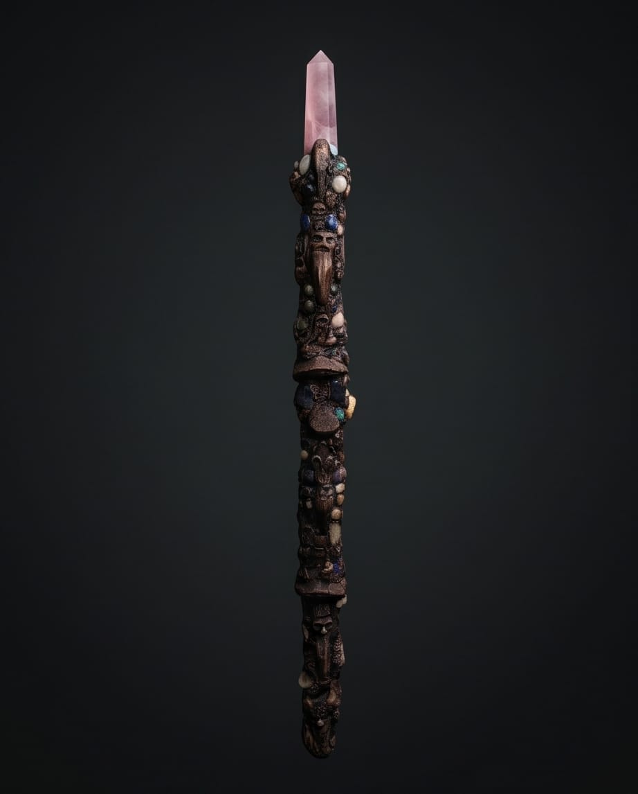 Giant Merlin seven chakra healing wand of 2ft