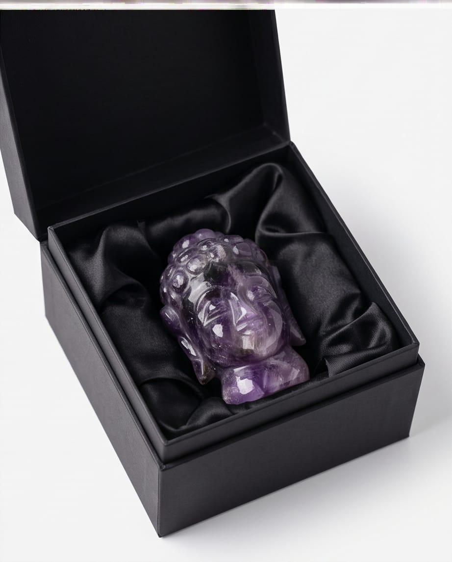 Buddha Amethyst statue